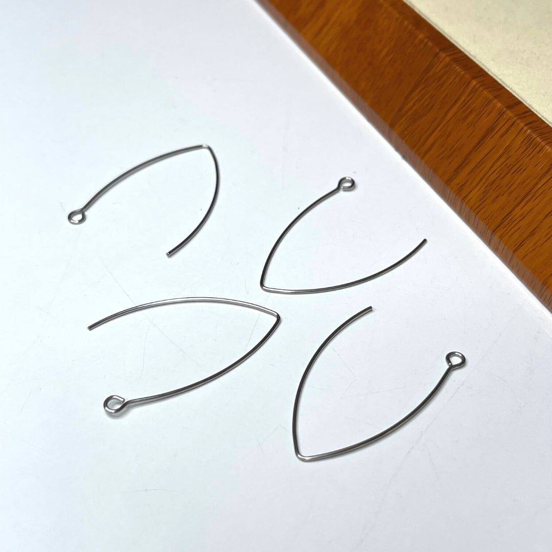 Support boucle d'oreille acier inoxydable 304