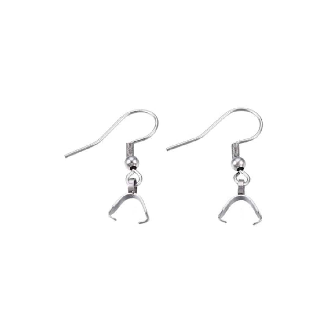 Support Boucles d'Oreilles avec Bélières Argenté