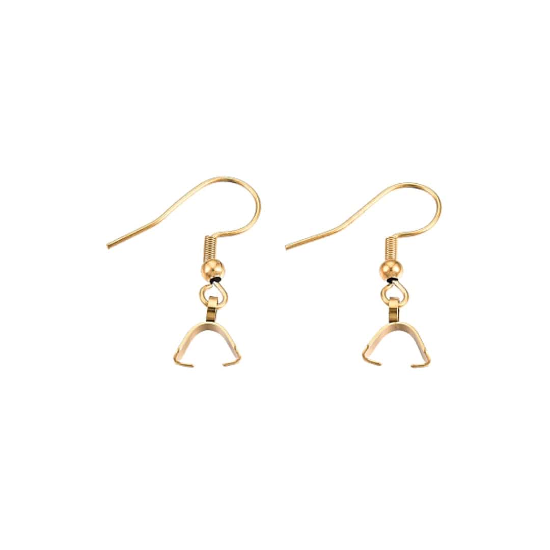 Support Boucles d'Oreilles avec Bélières Argenté