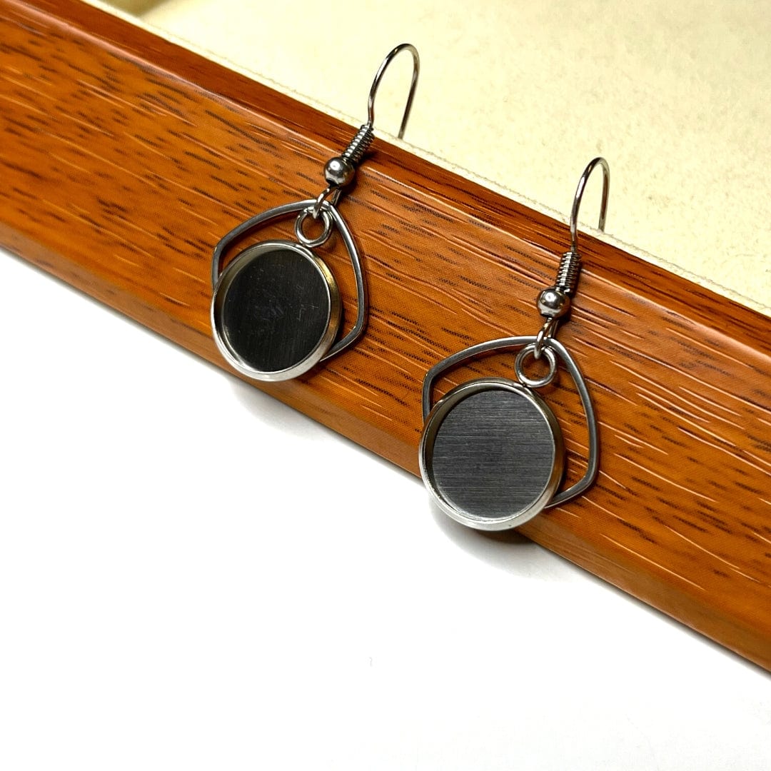 Support Boucles d'Oreilles Cabochon 304 Acier Inoxydable 