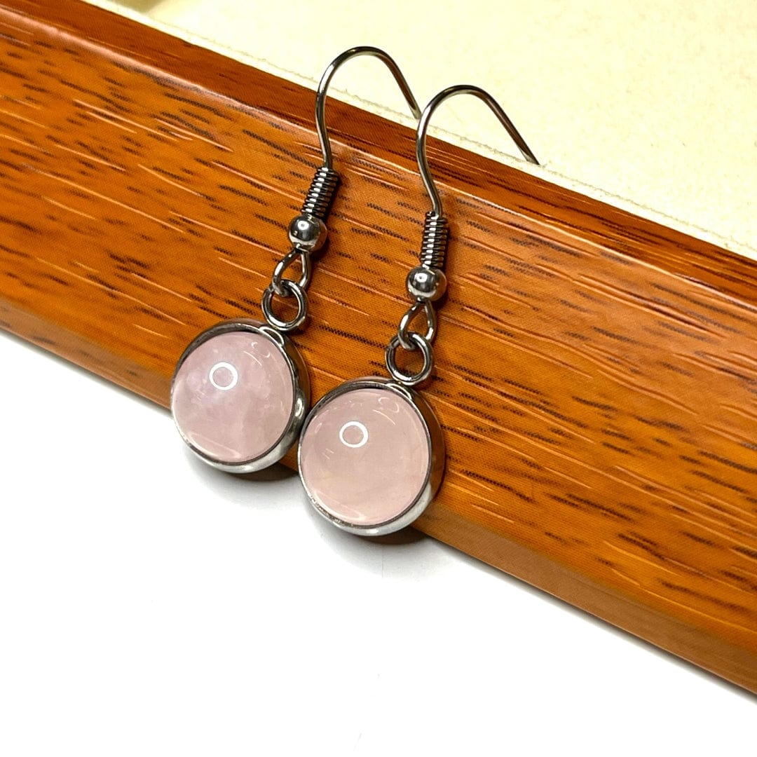 Support Boucles d'Oreilles Cabochon Acier Inoxydable