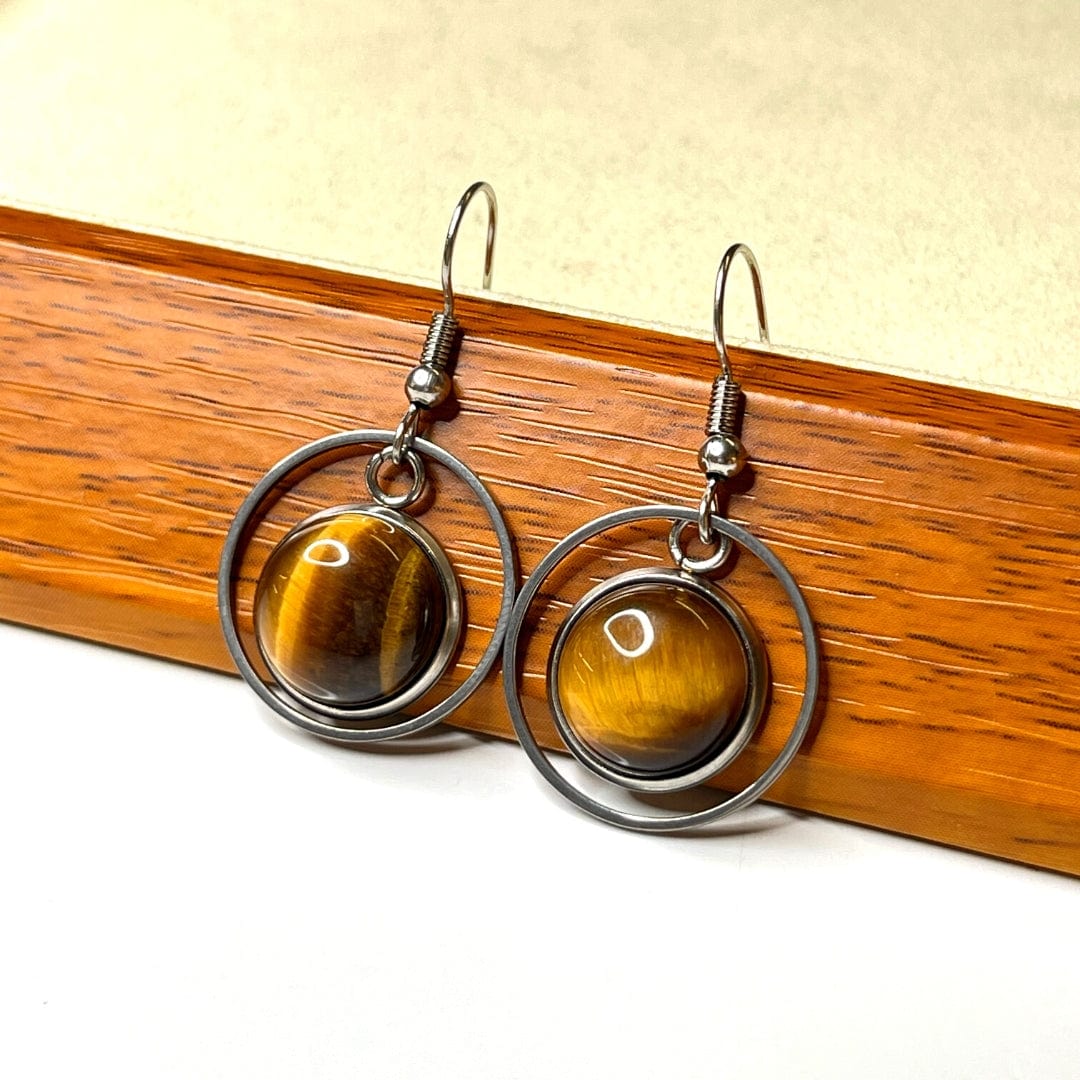 Support Boucles d'Oreilles Cabochon Rond