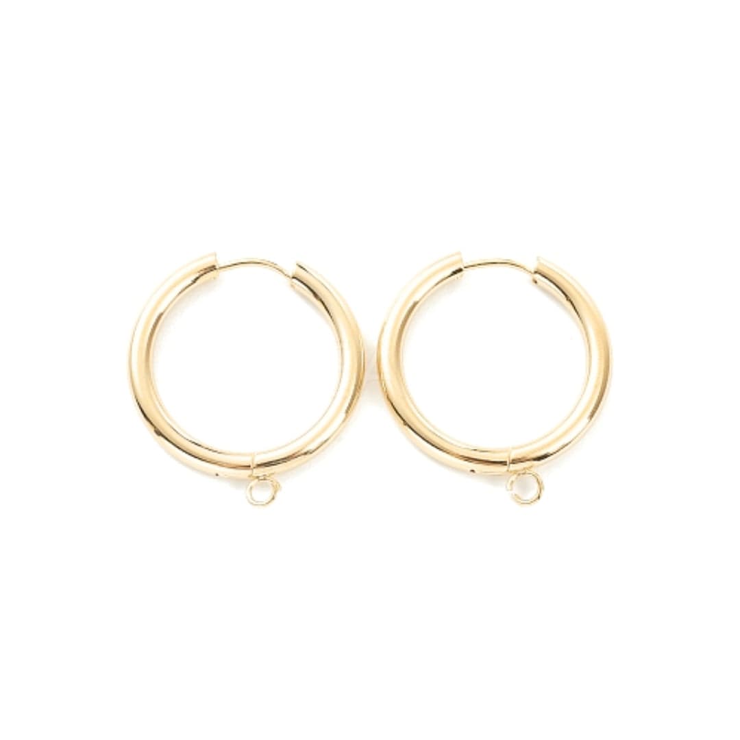 Support Boucles d'Oreilles Créoles Doré