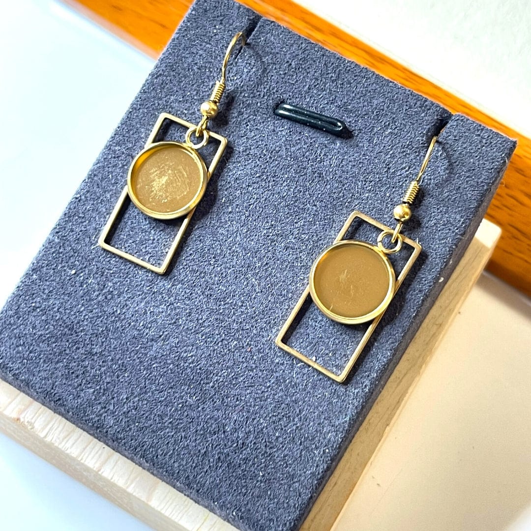 Support Boucles d'Oreilles Crochet Rectangle