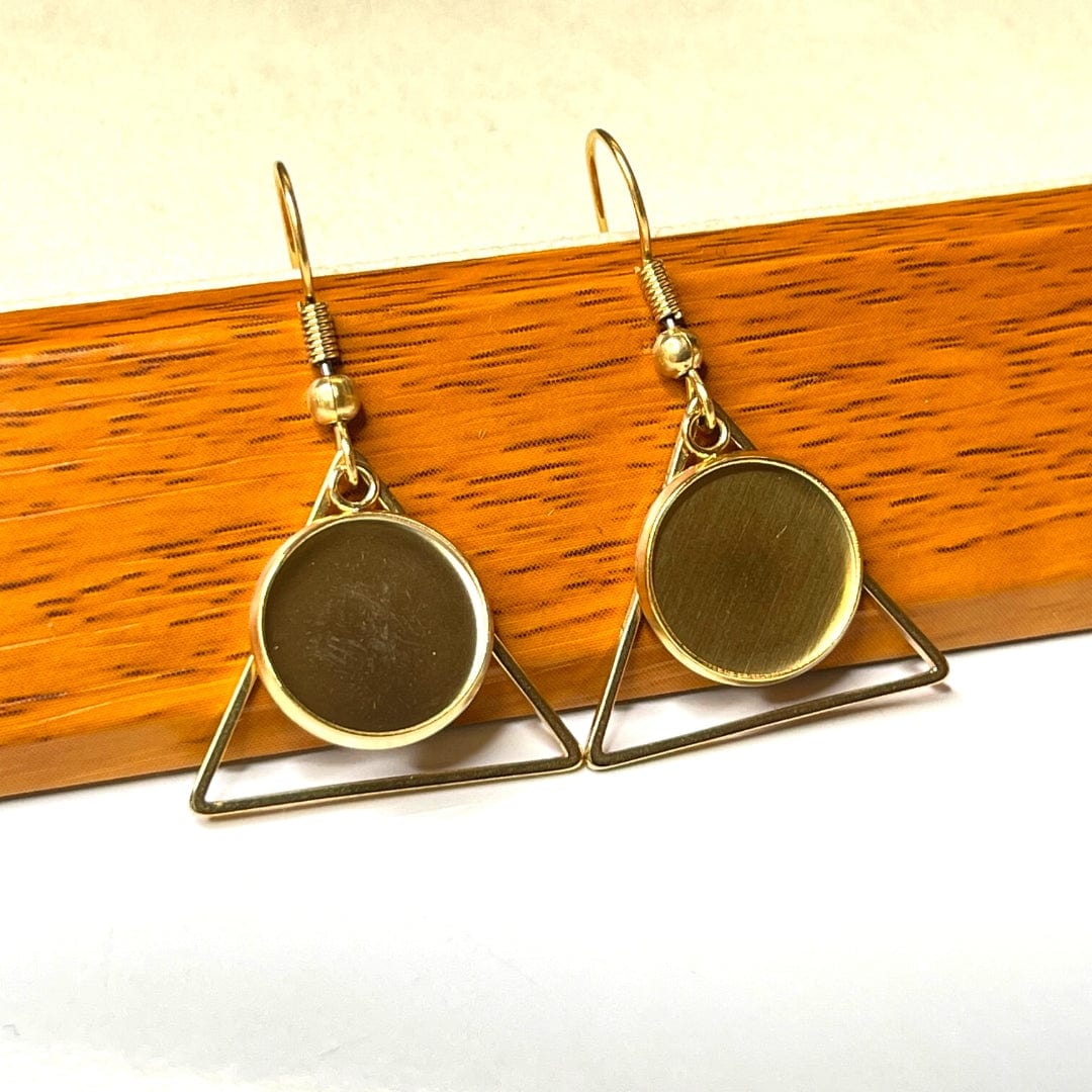 Support Boucles d'Oreilles Crochet Triangle