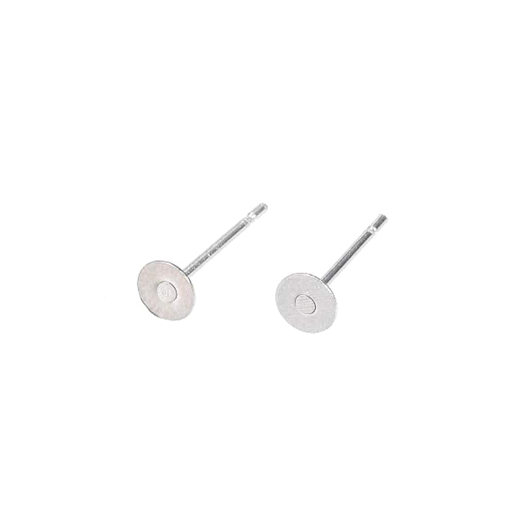 Support Boucles d'Oreilles Puces Cabochon 8mm