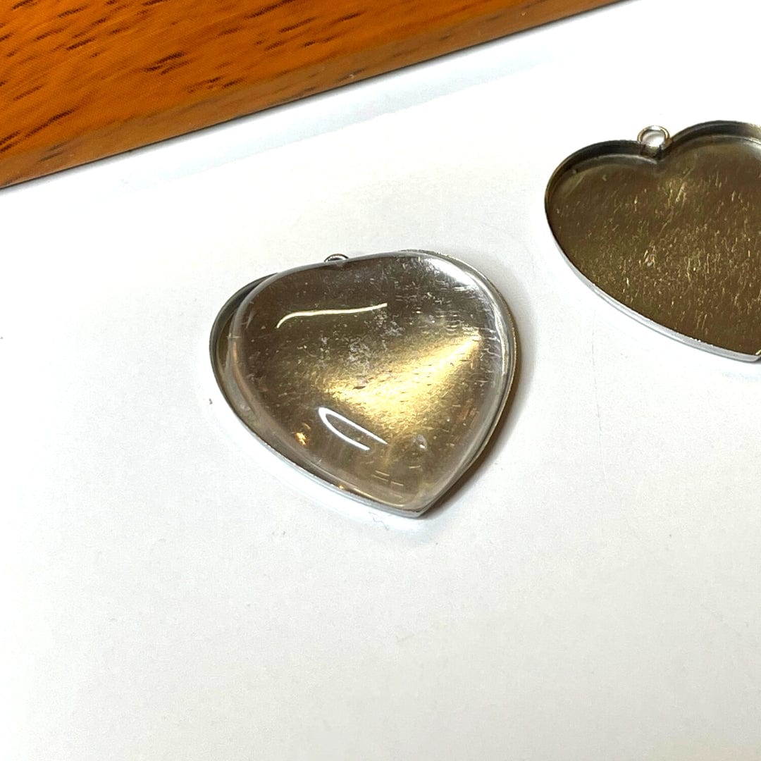 Support Pendentif Cabochon Coeur