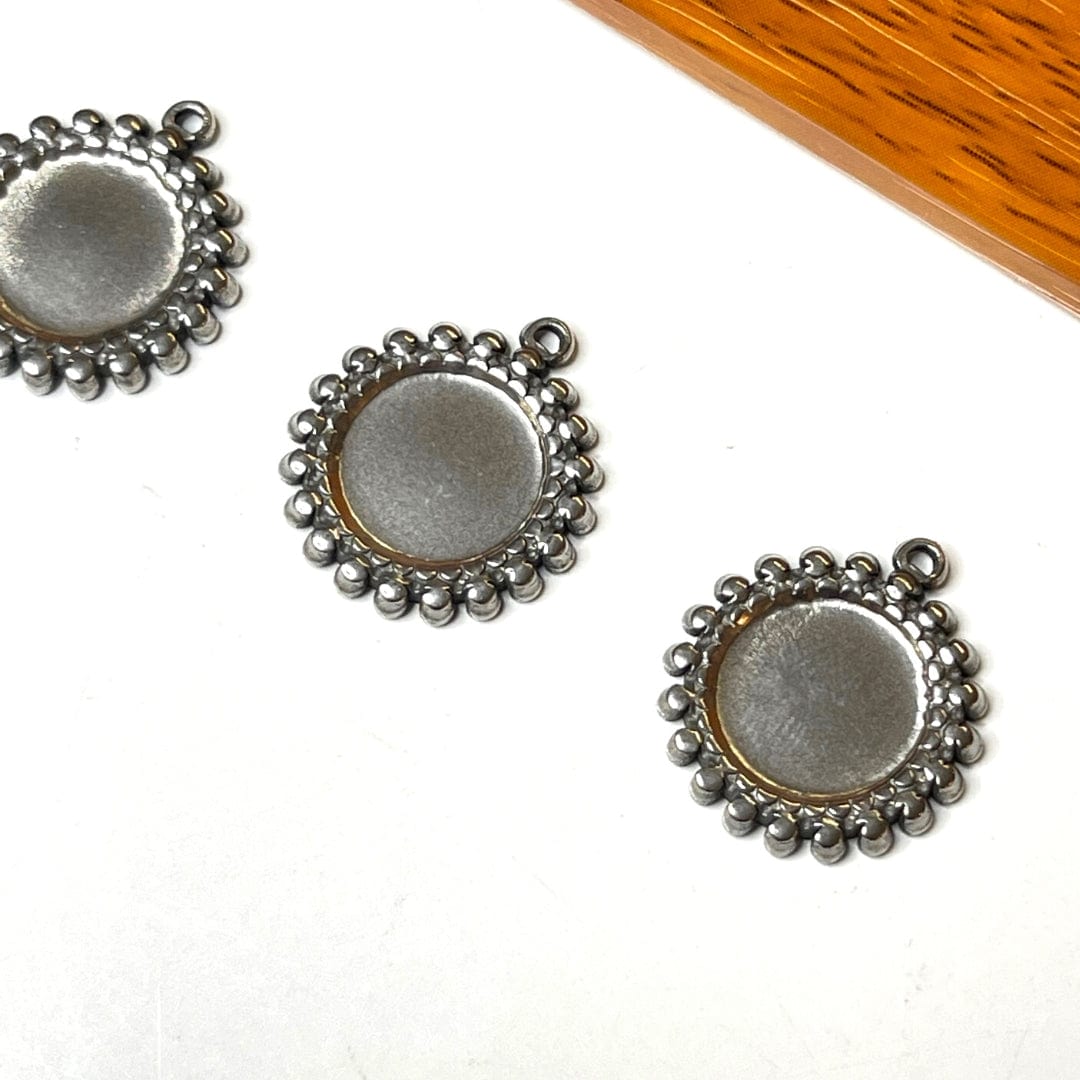 Support Pendentif Cabochon Rond 304 Acier Inox
