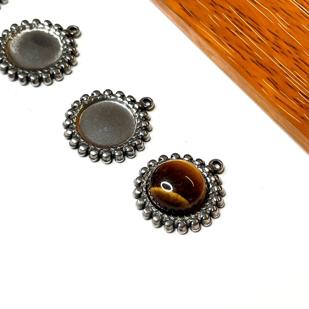 Support Pendentif Cabochon Rond 304 Acier Inox