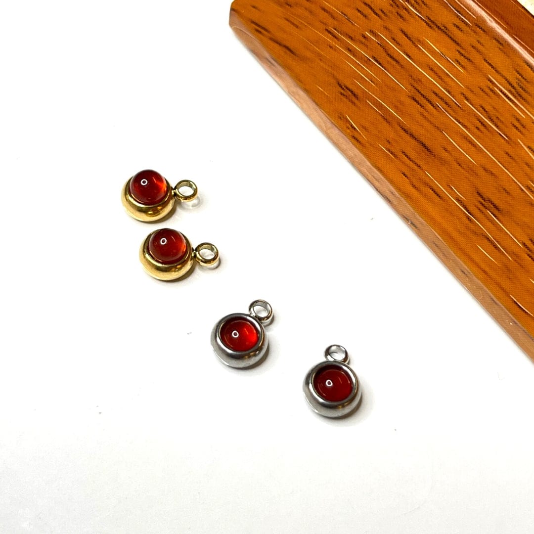 Support Pendentif Cabochon Rond 304 Acier Inoxydable Doré/Argenté