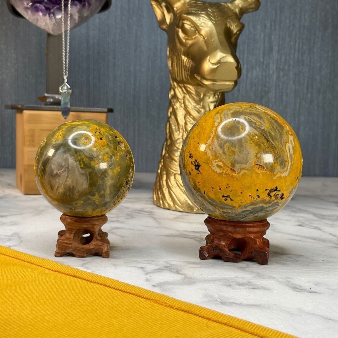 Support sphère en bois