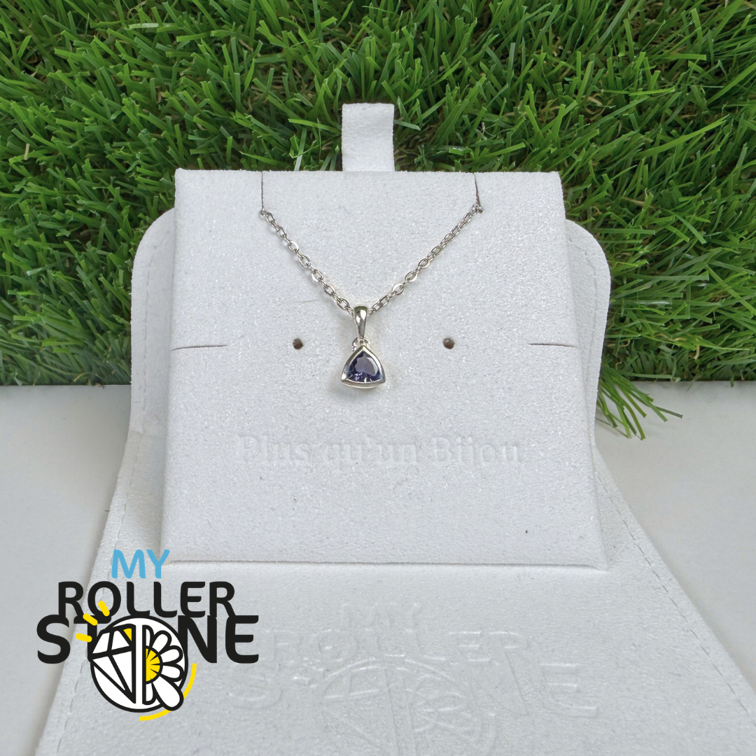 Pendentif Tanzanite Trillon Argent 925