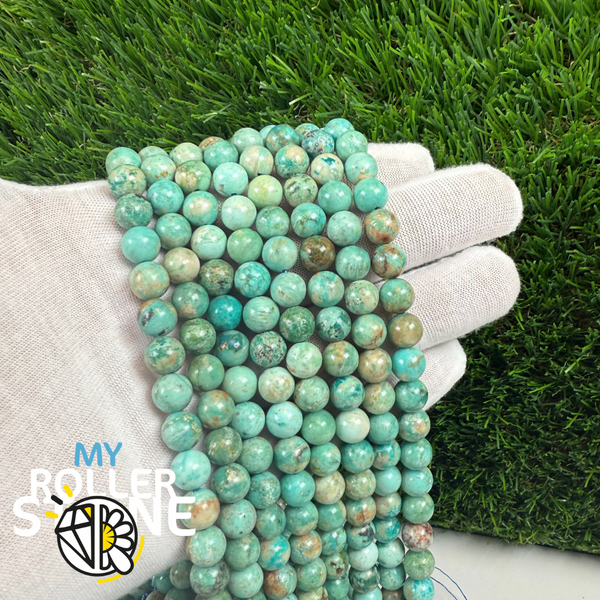 Fil de perles en turquoise du Pérou
