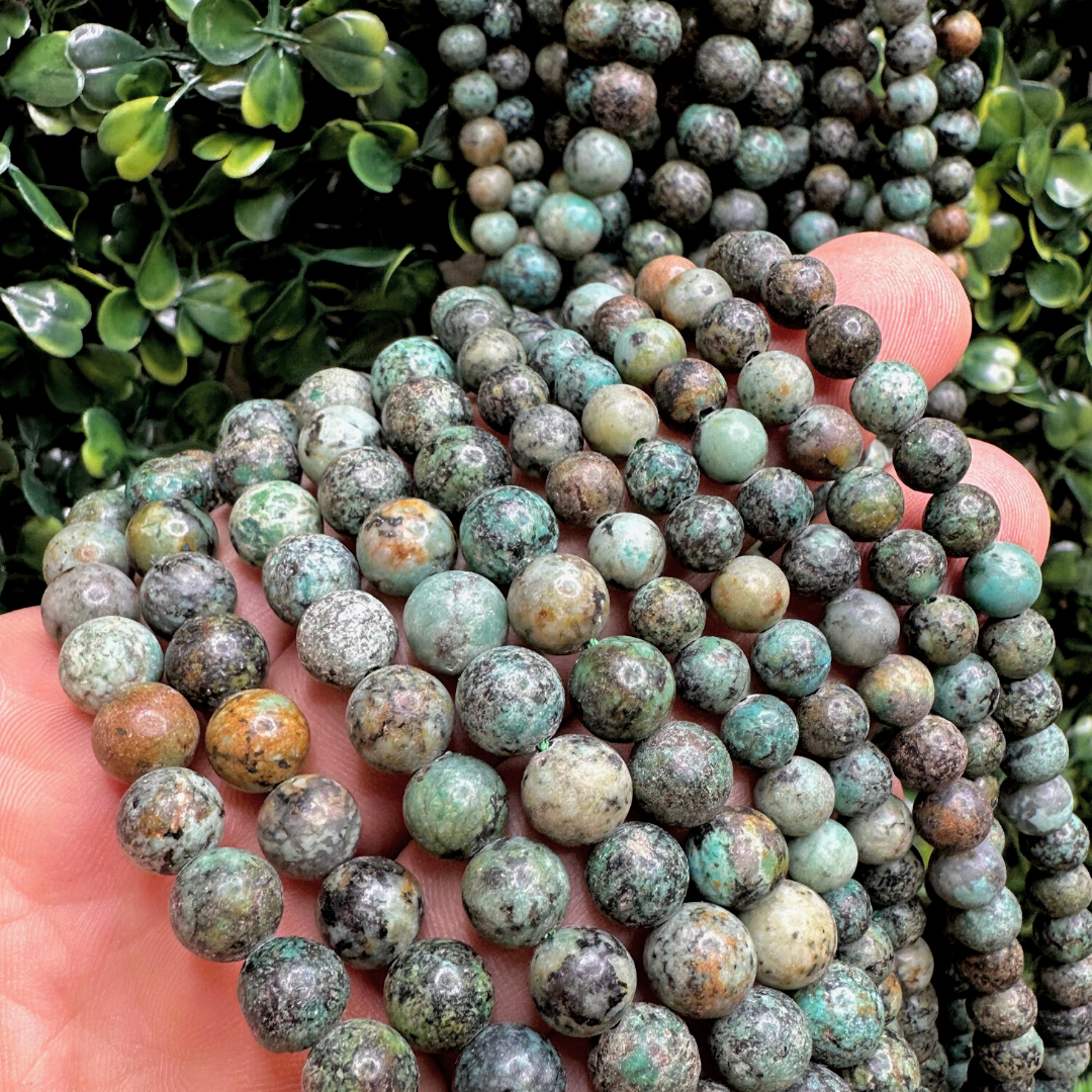 Perles turquoise africaine