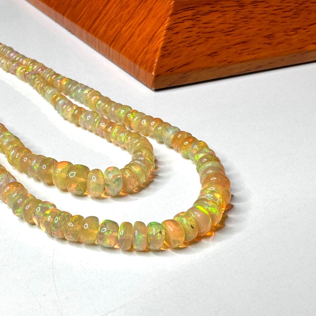 Perles Rondelles Opale d'Ethiopie