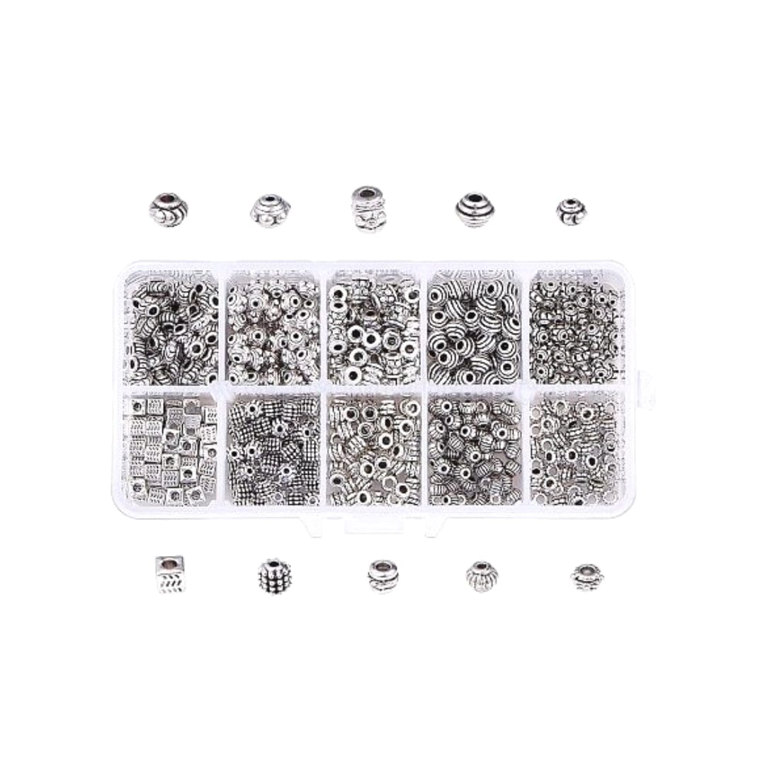 Perles d&#39;espacement style tibétain (10 variétés)