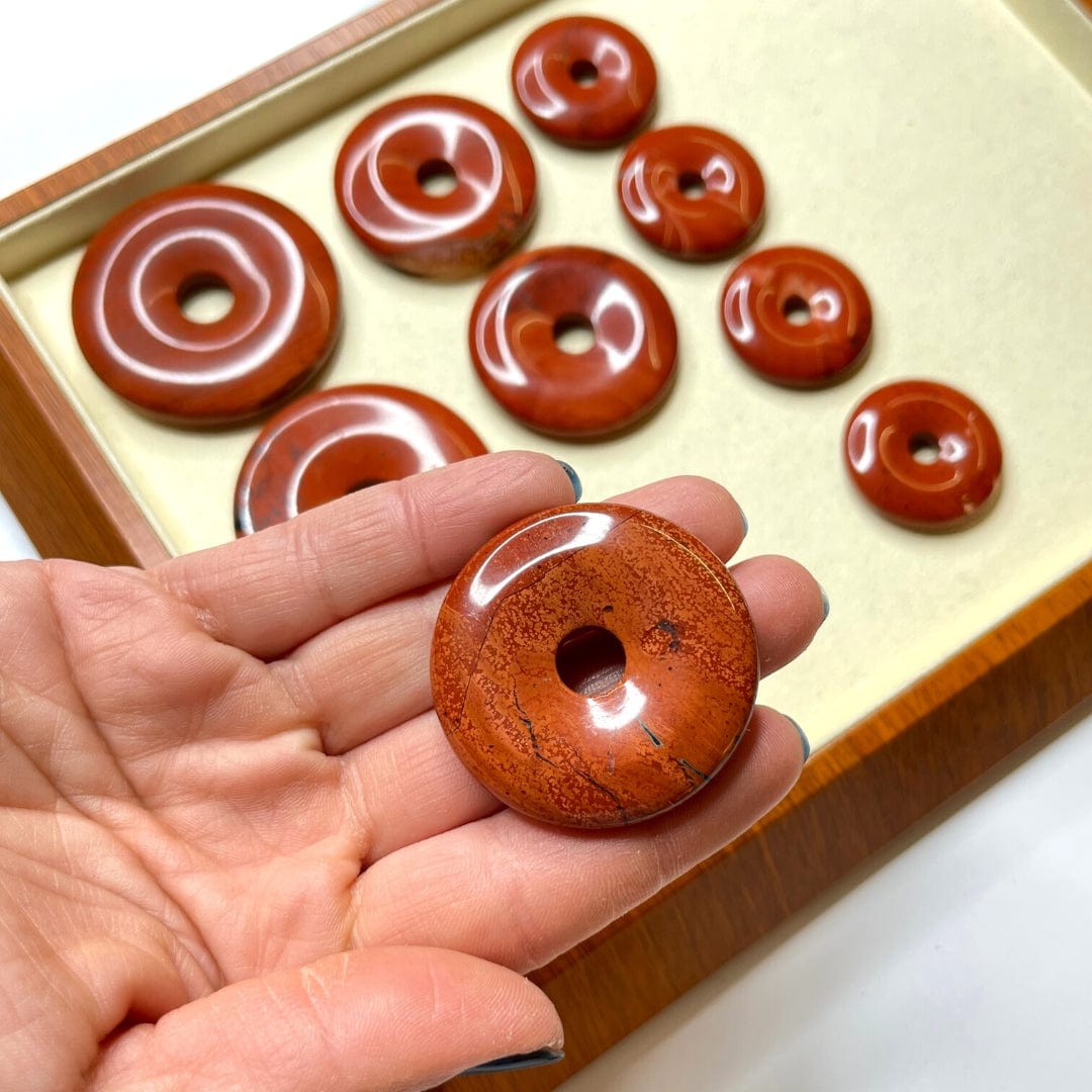 Donuts Jaspe Rouge 30mm