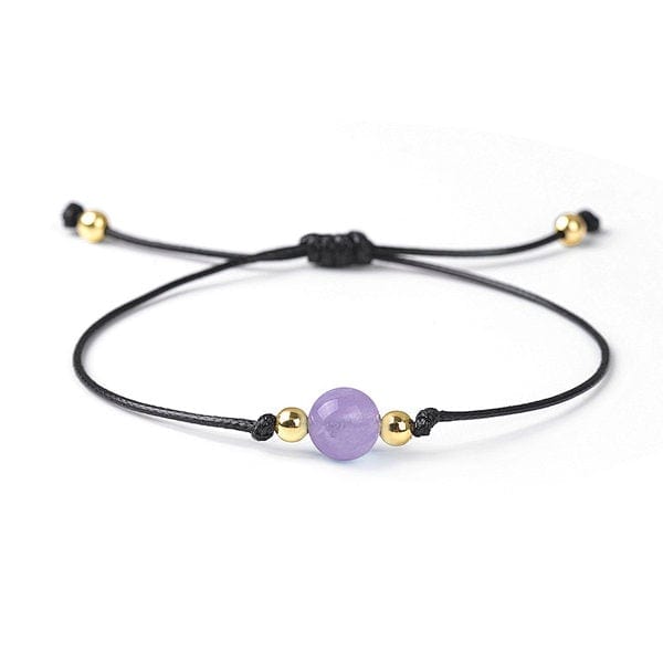 Bracelet billes facettées acier inoxydable pierre naturelle femme 0222563